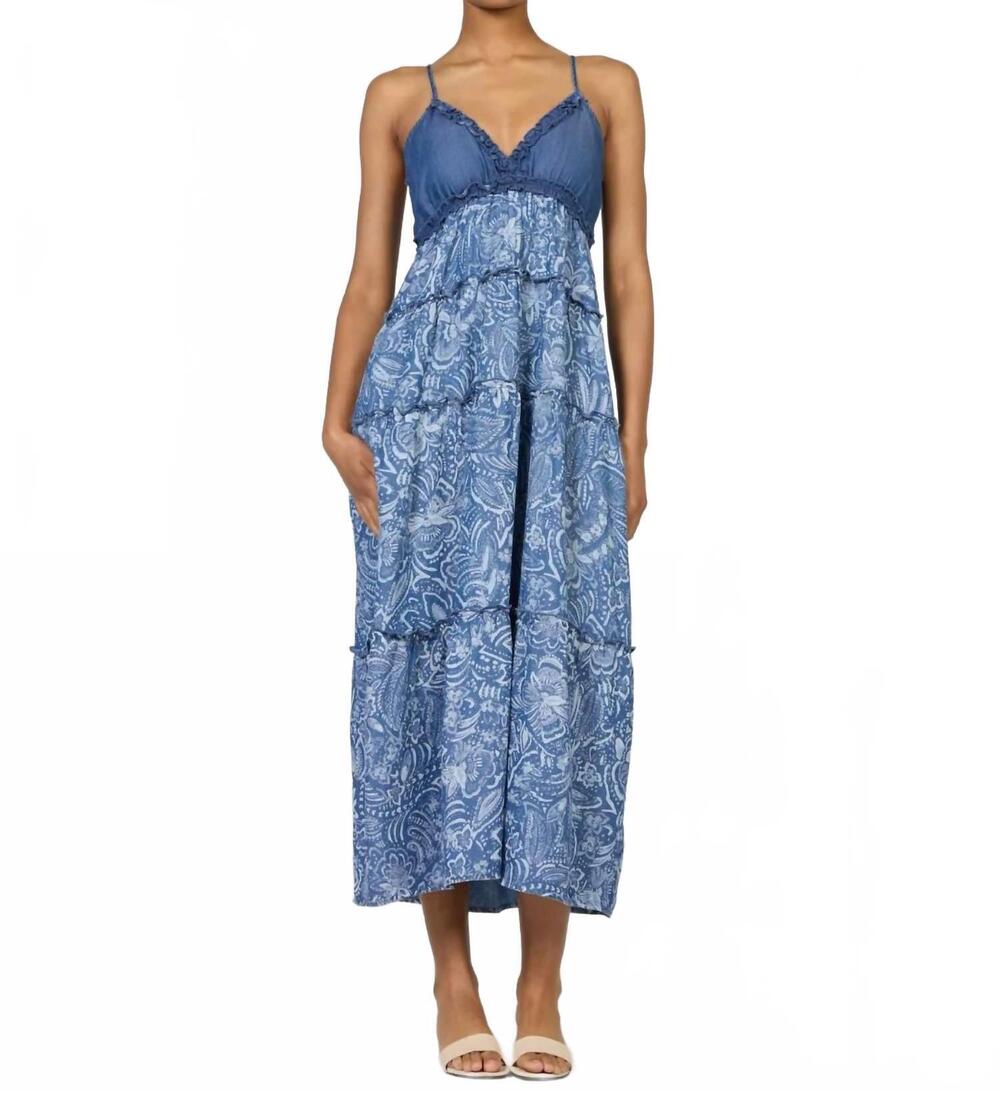 NEW DEAR JOHN DENIM vicky maxi dress in avalon